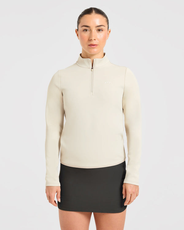 Classic 1/4 Zip Pullover - Sand
