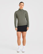 Classic 1/4 Zip Pullover - Deep Sage