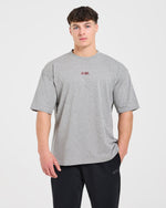 Cam Kissel x Persist Oversized T Shirt - Mid Gris Marl
