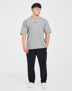 Cam Kissel x Persist Oversized T Shirt - Mid Gris Marl