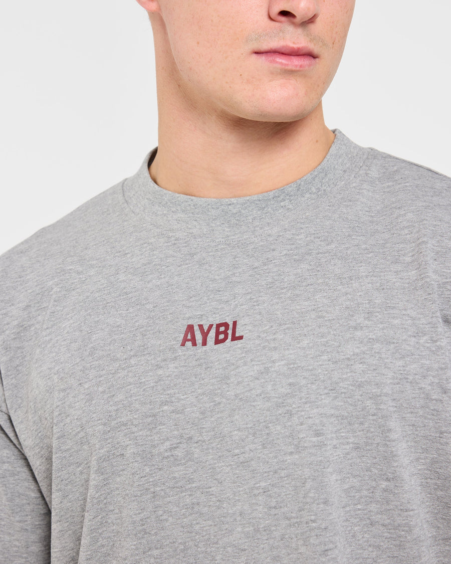 Cam Kissel x Persist Oversized T Shirt - Mid Gris Marl
