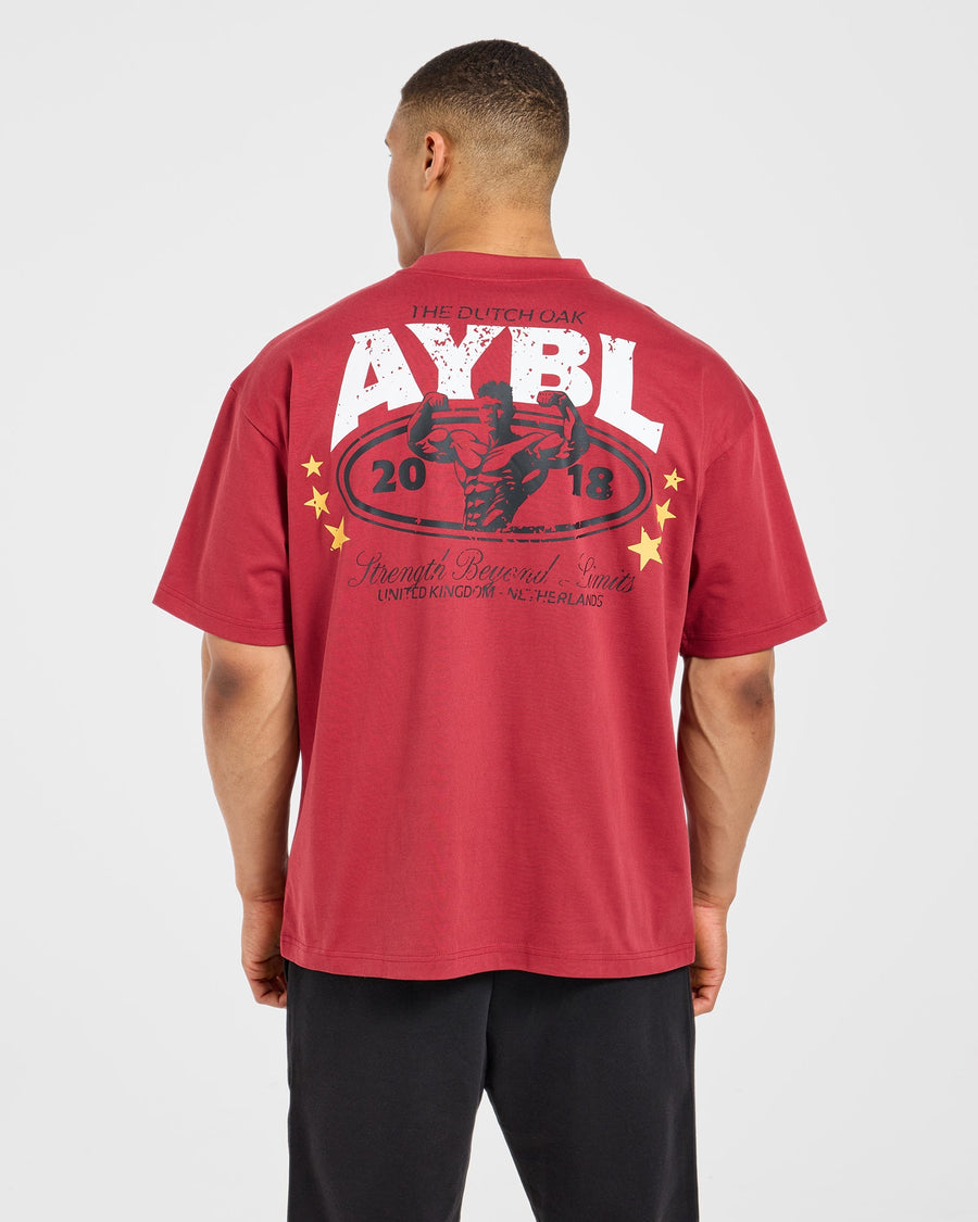 Wesley Vissers X Beyond Limits Oversized T Shirt - Rouge