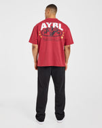 Wesley Vissers X Beyond Limits Oversized T Shirt - Rouge