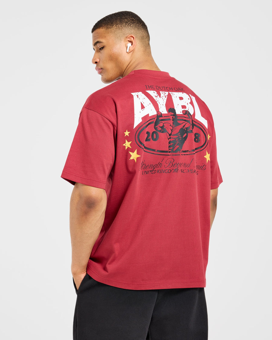 Wesley Vissers X Beyond Limits Oversized T Shirt - Rouge