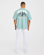 Wesley Vissers X Beyond Limits Oversized T Shirt - Aqua Mint