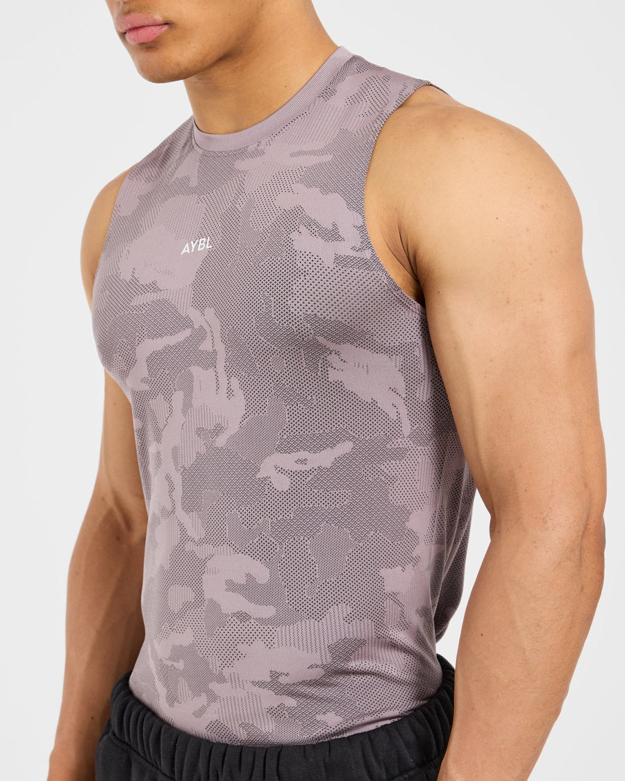 Camo Seamless Tank - Woodland Taupe