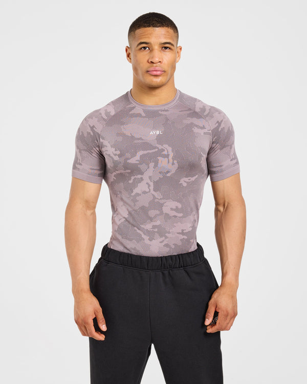 Camo Seamless T Shirt - Woodland Taupe