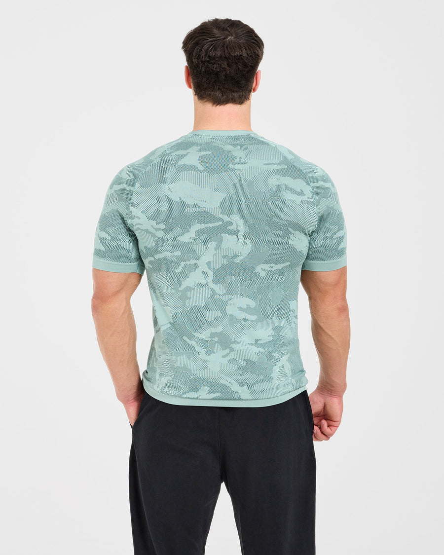 Camo Seamless T Shirt - Mist Sage