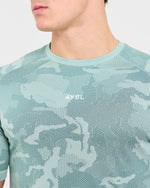 Camo Seamless T Shirt - Mist Sage