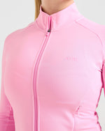 Run Zip Jacket - Spring Rose