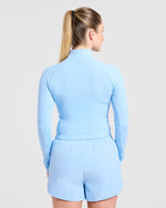 Run Zip Jacket - Spring Bleu