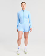 Run Zip Jacket - Spring Bleu