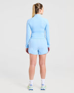 Run Zip Jacket - Spring Bleu