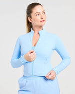 Run Zip Jacket - Spring Bleu