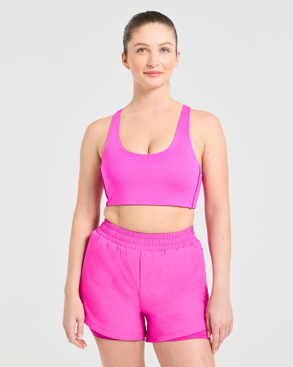 Run Sports Bra - Vibrant Magenta