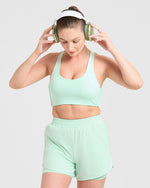 Run Sports Bra - Cool Mint