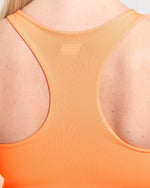 Run Ruched Tank - Vibrant Apricot