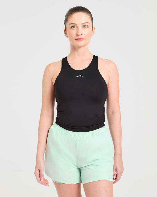 Run Ruched Tank - Noir