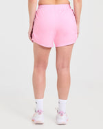 Run Ruched Shorts - Spring Rose