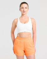Run Cross Back Sports Bra - Blanc
