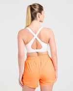 Run Cross Back Sports Bra - Blanc