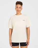 AYBL Strength Club Oversized T Shirt - Cream