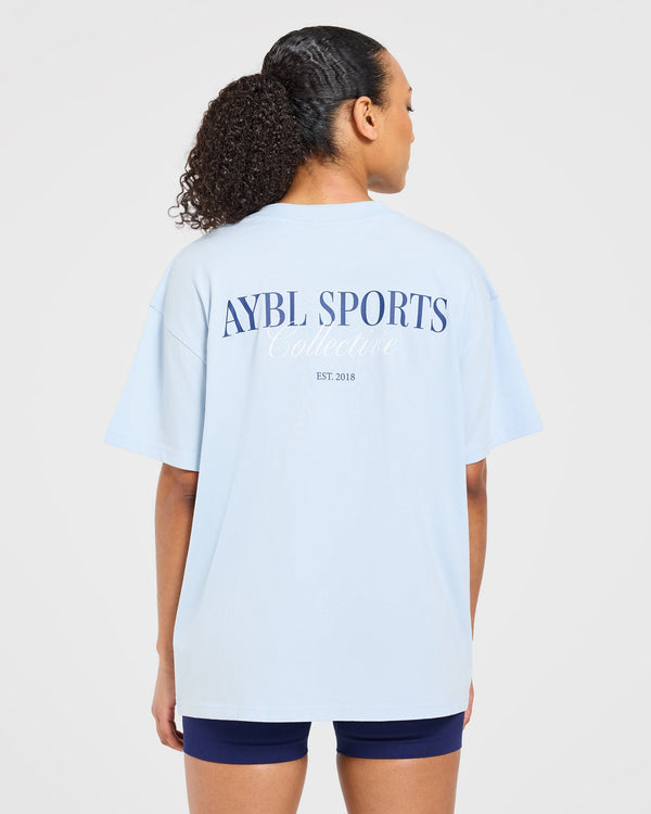 Sports Collective Oversized T Shirt - Bleu