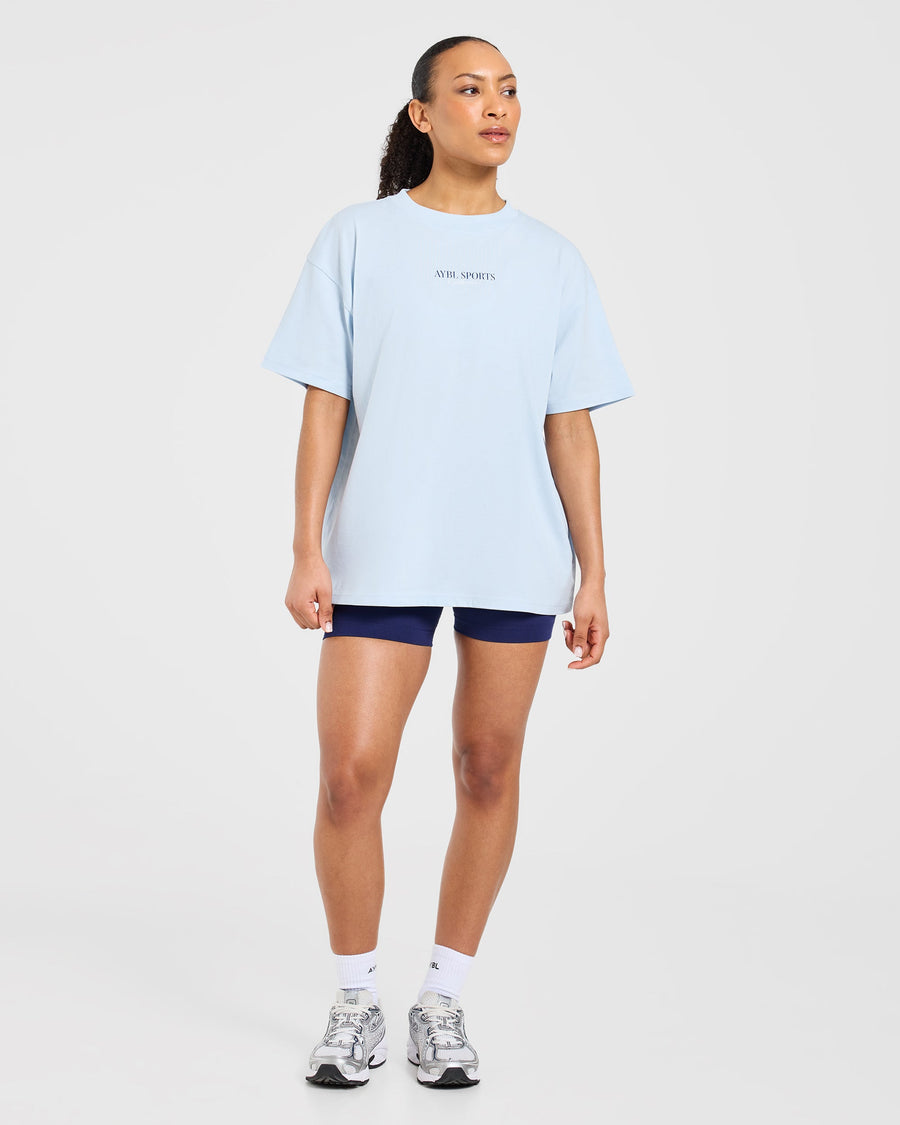 Sports Collective Oversized T Shirt - Bleu