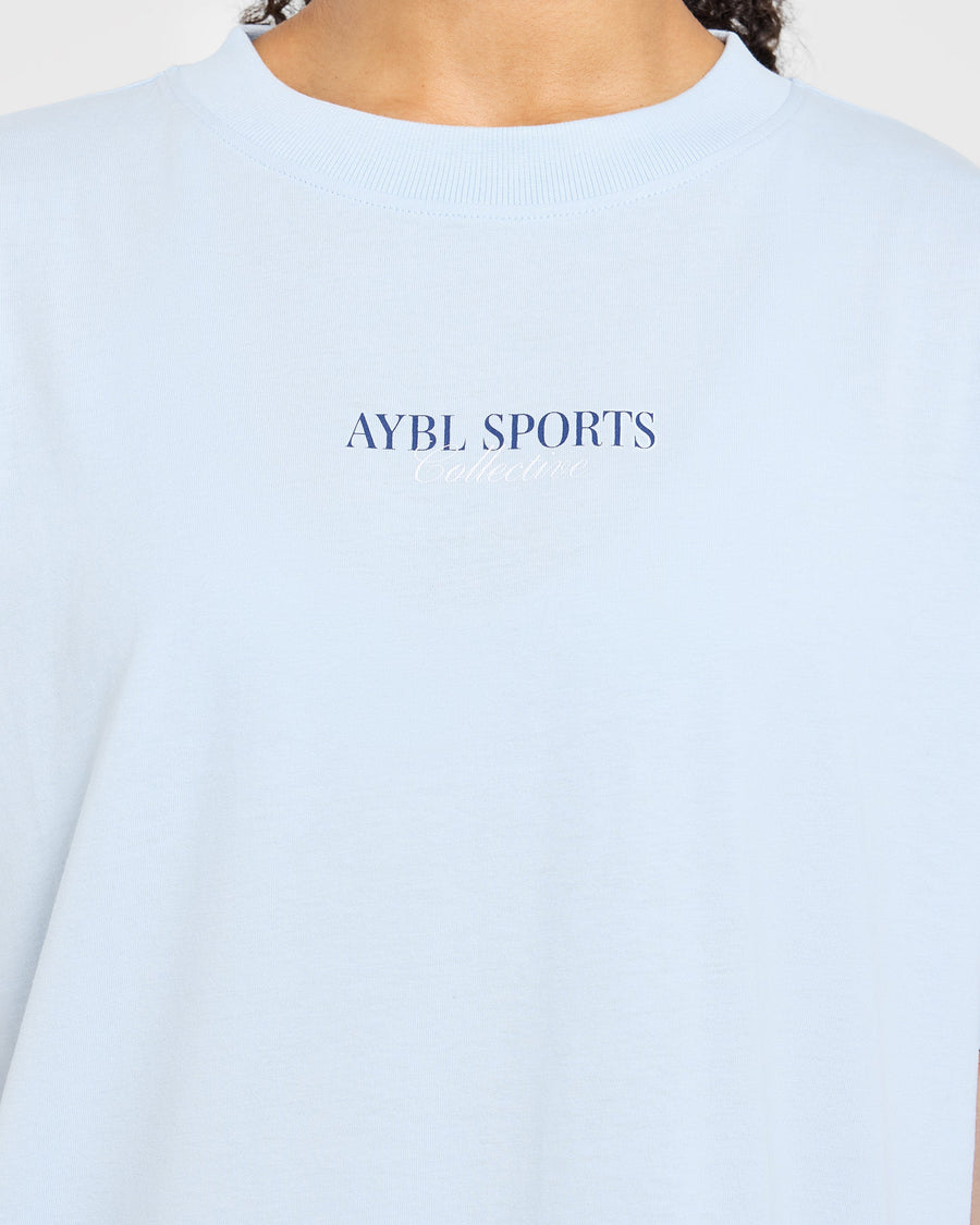 Sports Collective Oversized T Shirt - Bleu