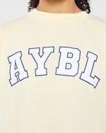 Varsity 2.0 Oversized T Shirt - Butter Jaune