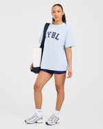Varsity 2.0 Oversized T Shirt - Bleu