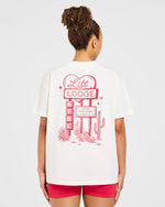 AYBL Lift Lodge Oversized T Shirt - Off Blanc