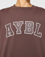 Varsity 2.0 Oversized T Shirt - Marron