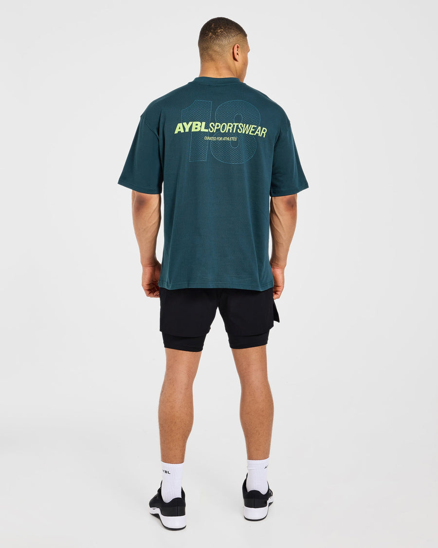 AYBL Sportswear 18 Oversized T Shirt - Teal Vert