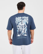 Lift Forge Oversized T Shirt - Slate Navy