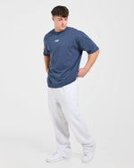 Lift Forge Oversized T Shirt - Slate Navy