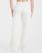 Sports Society Oversized Straight Leg Joggers - Off Blanc