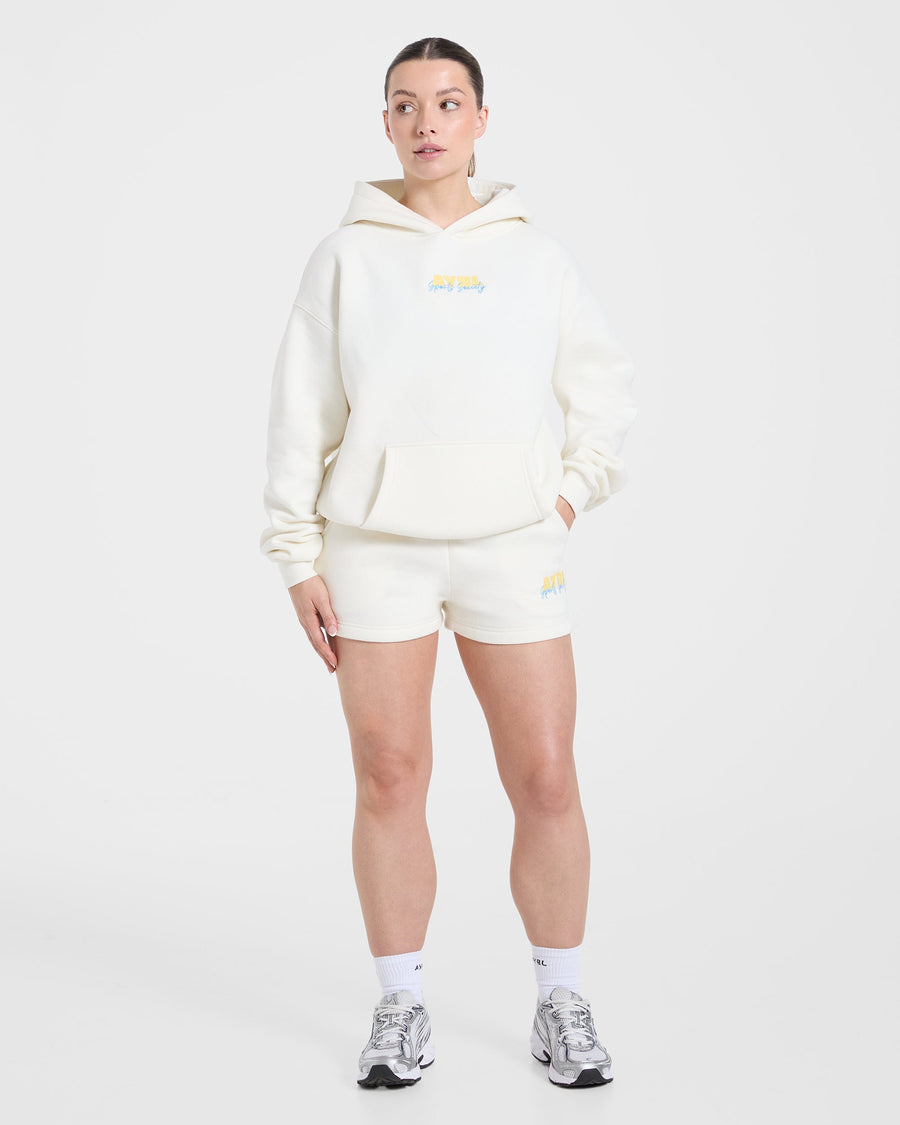 Sports Society Oversized Shorts - Off Blanc