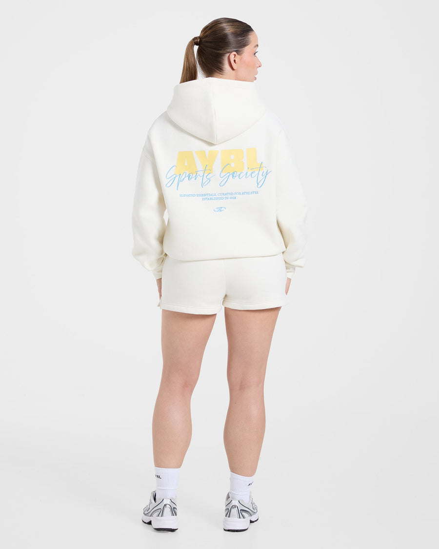 Sports Society Oversized Shorts - Off Blanc