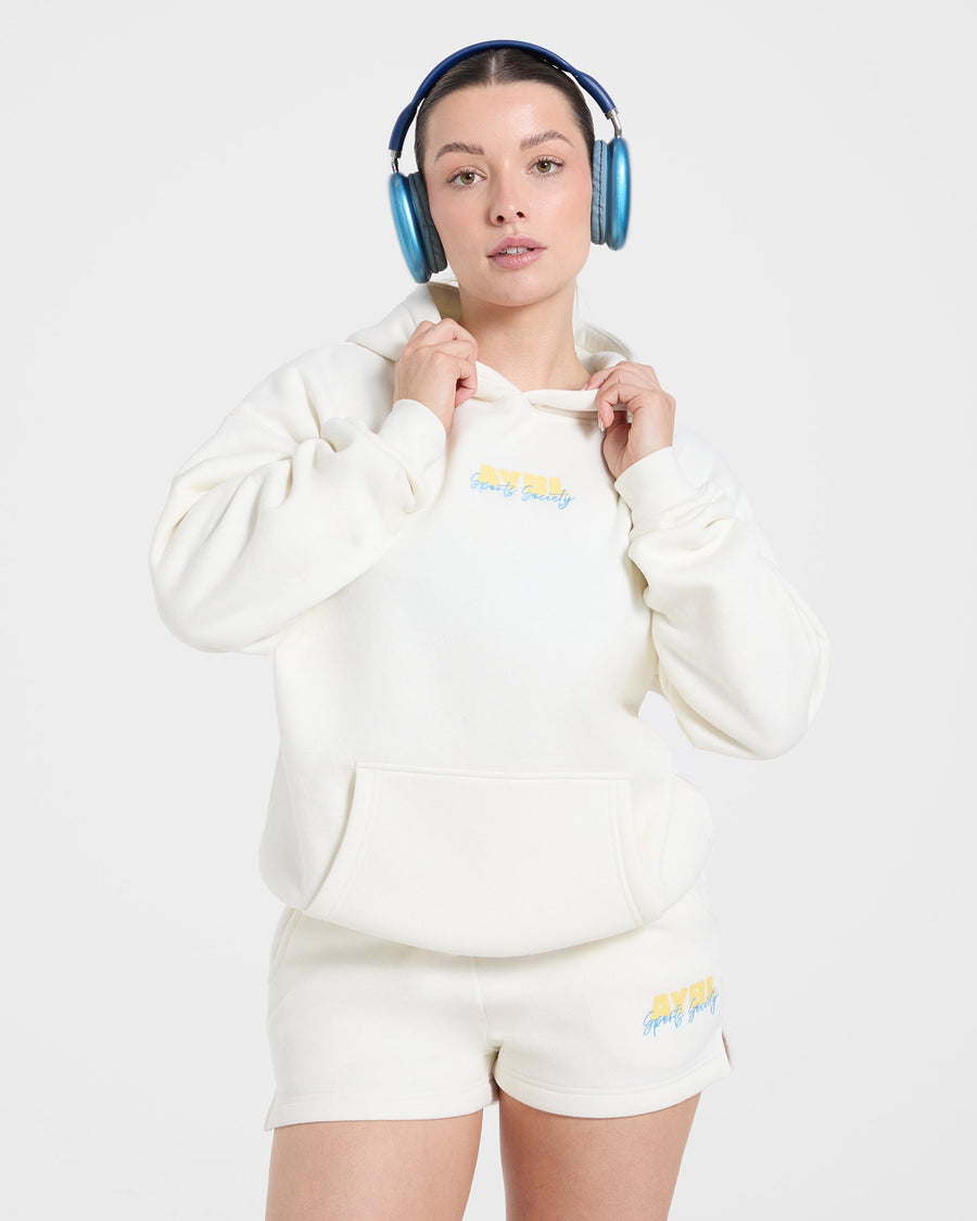 Sports Society Oversized Shorts - Off Blanc