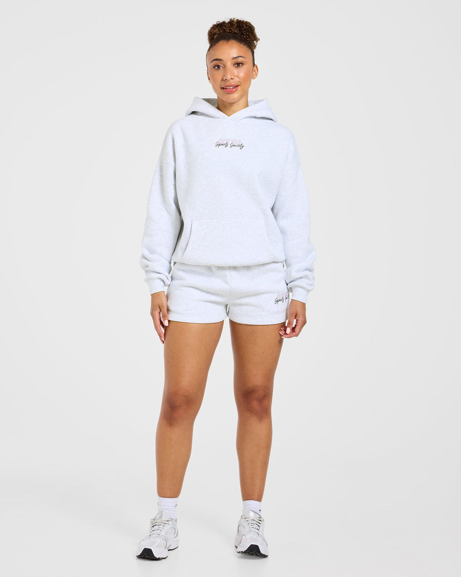 Sports Society Oversized Shorts - Heather Gris