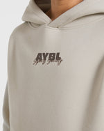 Sports Society Oversized Hoodie - Sand