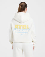 Sports Society Oversized Hoodie - Off Blanc