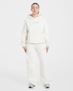 Sports Society Oversized Hoodie - Off Blanc