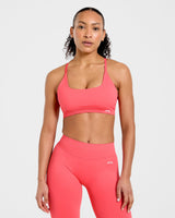 Enhance Seamless Sports Bra - Summer Coral