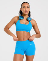 Enhance Seamless Sports Bra - Summer Cobalt