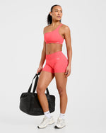 Enhance Seamless Shorts | 3.5" - Summer Coral
