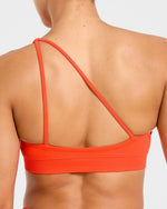 Enhance Seamless One Shoulder Sports Bra - Summer Orange