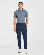 Precision Camellias Polo - Muted Navy