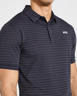 Classic Stripe Polo - Navy
